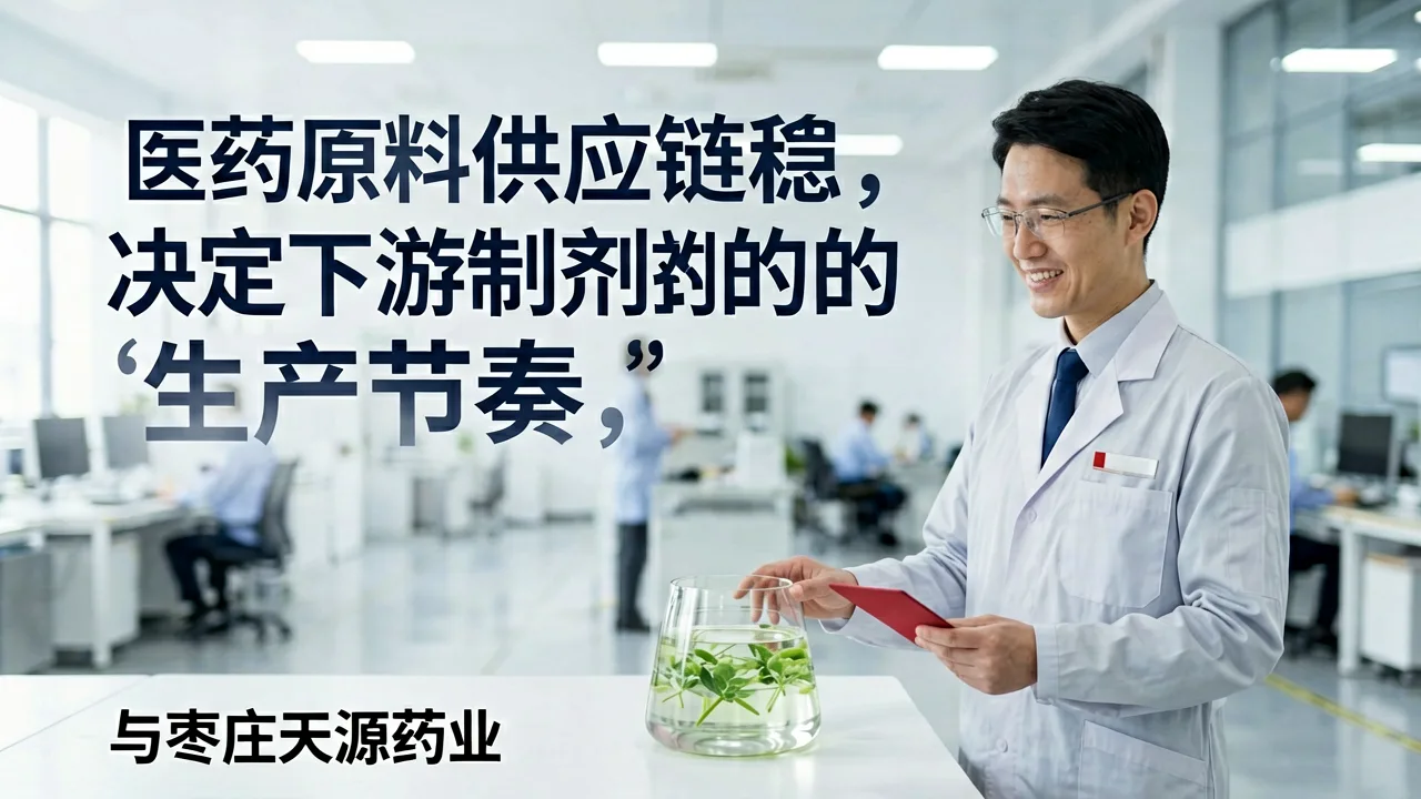 医药原料供应链的稳定，决定下游制剂的生产节奏